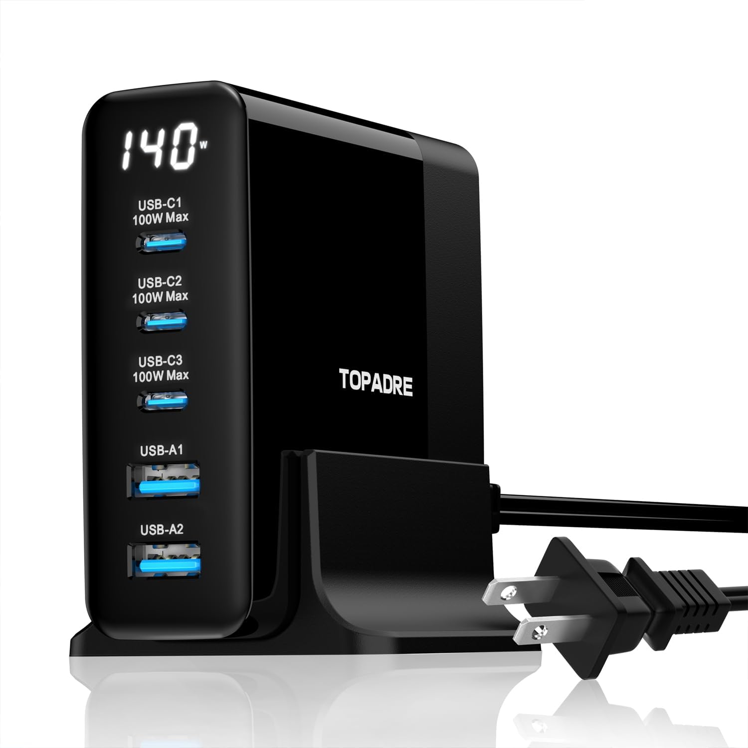 （ブラック・黒色）デジタル ディスプレイ・Type-C x3・USB-A x2 合計5ポートを搭載