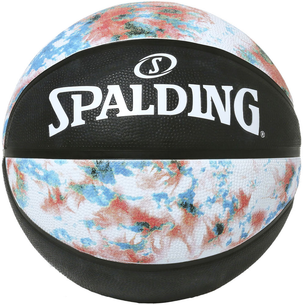 スポルディング SPALDING バスケット タイダイマーブリング SZ5 バスケットボール 84-669J ブラック 屋外向け 耐久性 5号球 小学生 ミニ