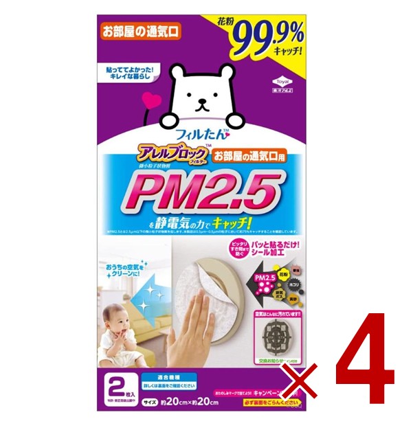 ●アレルブロックフィルター PM2.5対応 ●お部屋の通気口にホコリがたまるのを防ぐフィルター ●空気中の微小粒子状物質、アレル物質、PM2.5までキャッチ！ ・静電気を用いて通気口に入り込む微小粒子