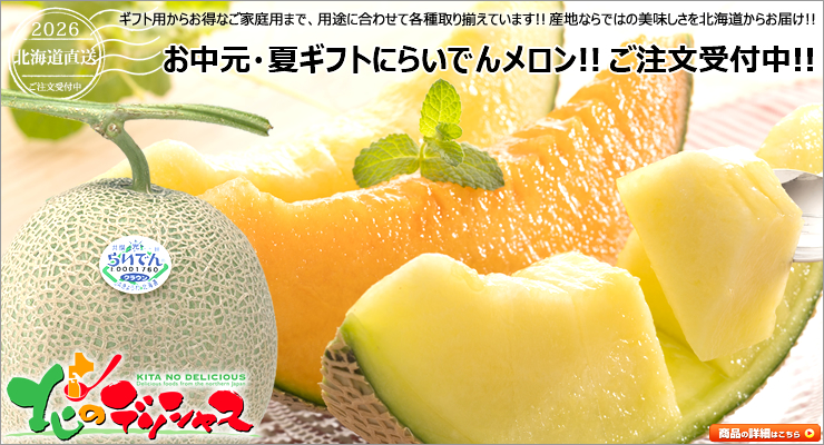 北海道産 らいでんメロン