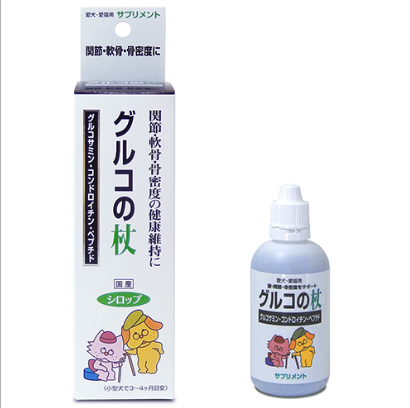 ◆商品説明 腰関節の構成部分のグルコサミンやコンドロイチンに加え、骨密度のペプチドの他カルシウム、ビタミンD3も加えています。  液体(シロップ)ですので吸収も早く与えやすいです。 開封するとわかるバ