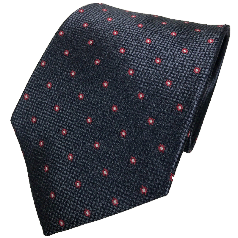 手軽に簡単ワンタッチネクタイ80 (紐タイプ) ネイビー 紺色 模様有 刺繍有 クイックネクタイ 大人用 メンズ ネクタイ 送料無料