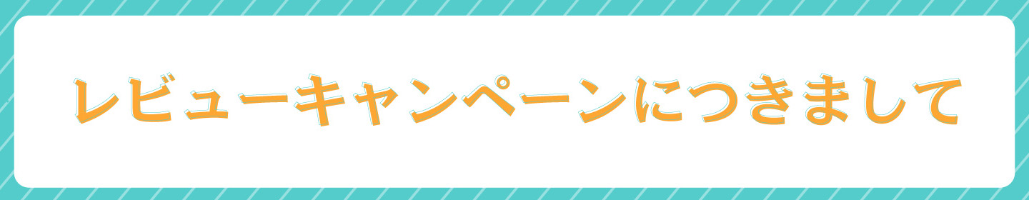 レビューキャンペーンにつきまして