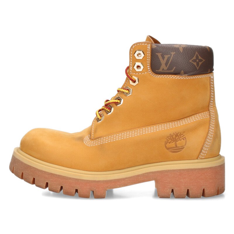 ルイヴィトン ティンバーランド サイズ:7 24AW FA0264 6INCH ANKLE BOOT モノグラム切替アンクルブーツ 中古 OM10
