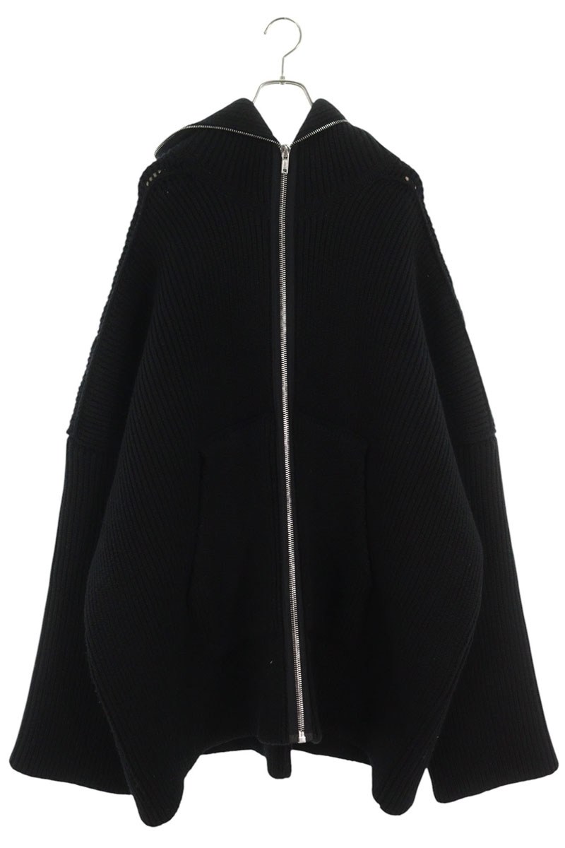 リックオウエンス サイズ:ONE SIZE 24AW RR02D6689-KMHWV フルジップヘビーウェイトニットブルゾン 中古 BS55