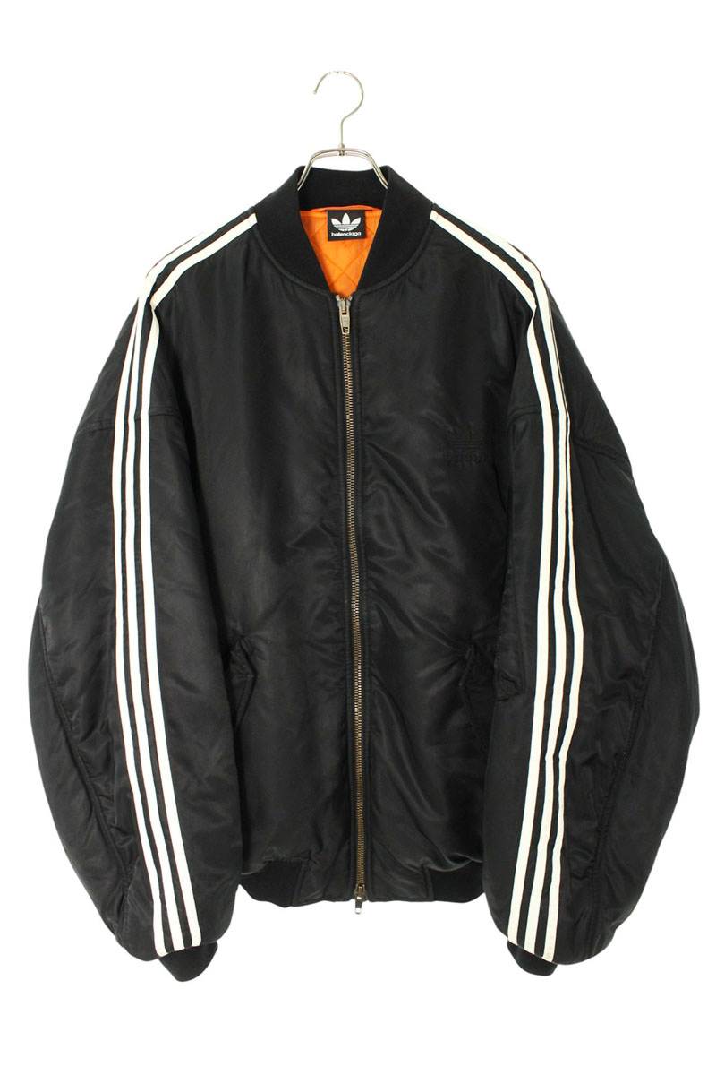 バレンシアガ アディダス サイズ:44 23SS 725335 TNO27 サイドラインボンバージャケットブルゾン 中古 SB01