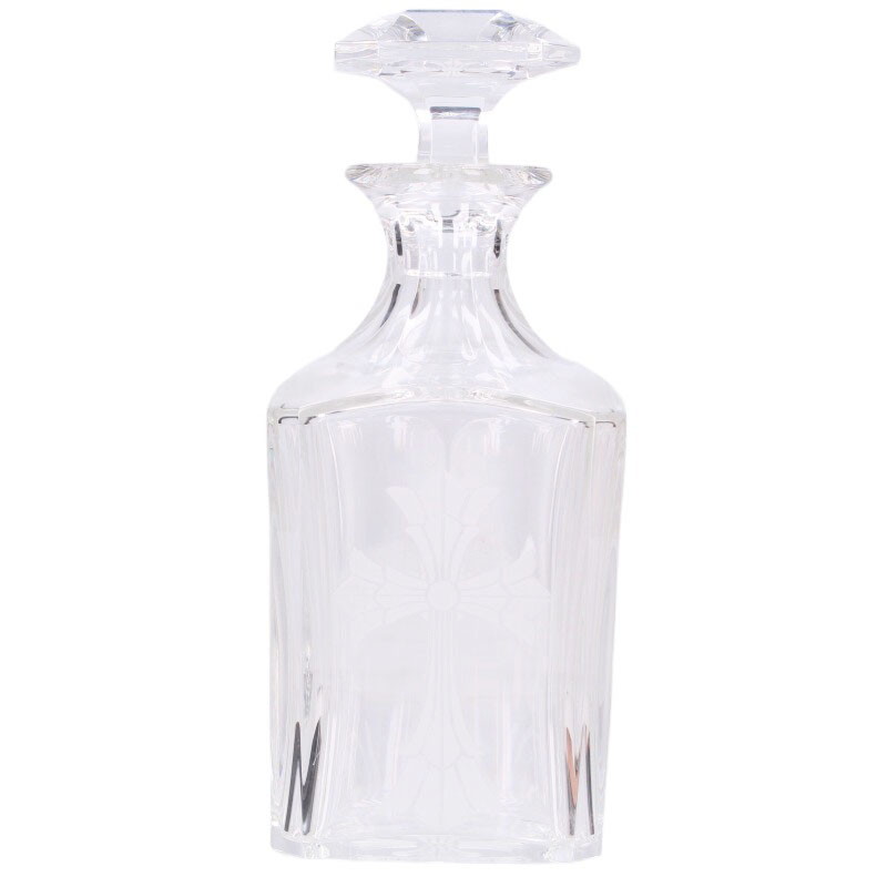 クロムハーツ バカラ DECANTER デキャンタ ダブルCHクロスクリアボトル 中古 SJ02