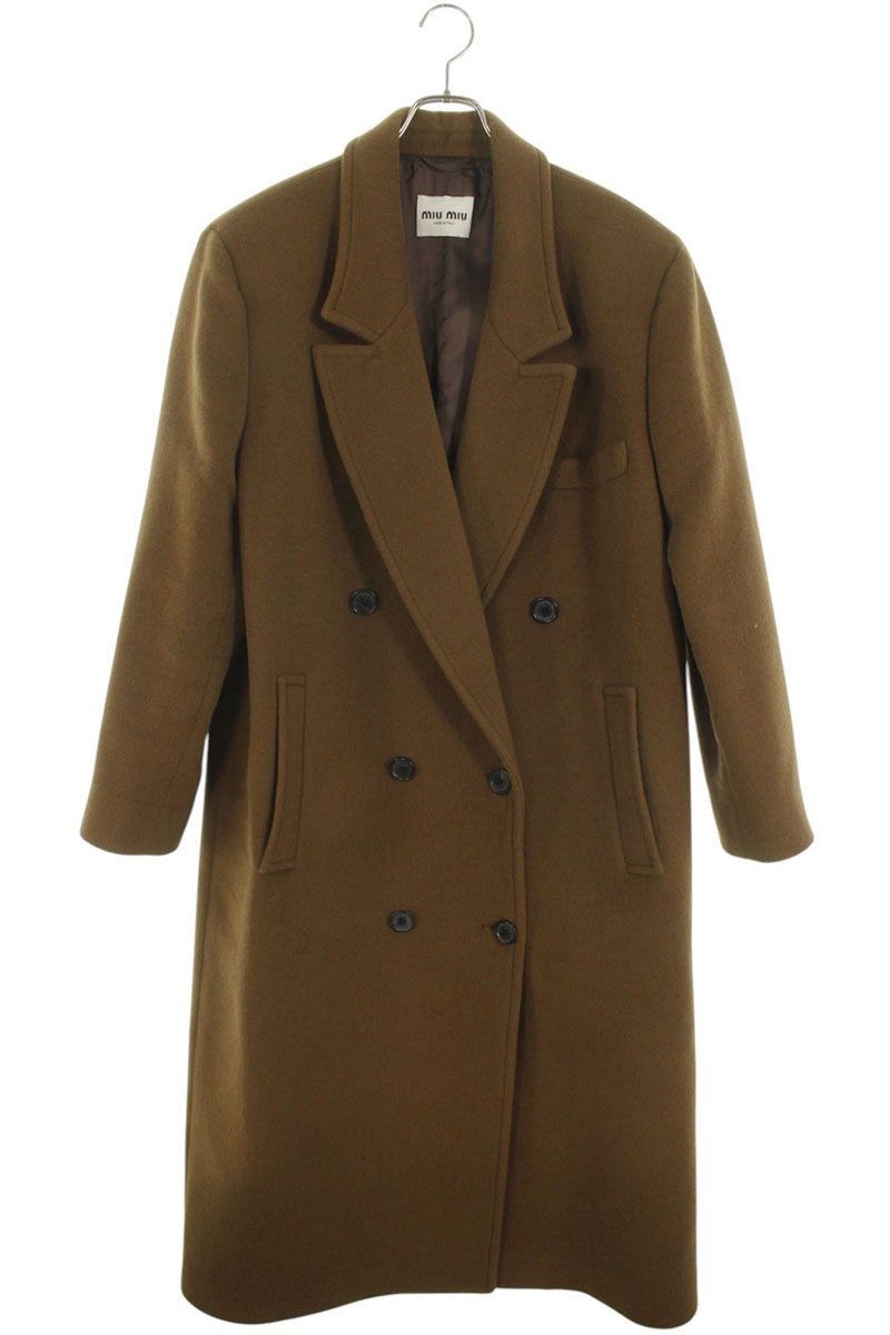 ミュウミュウ サイズ:40 MS2025 ウールロングチェスターコート 中古 SB01