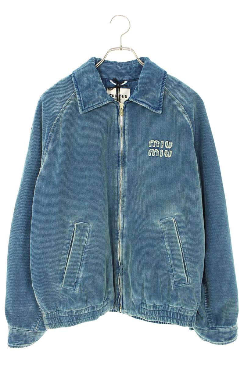 ミュウミュウ サイズ:40 25SS ML1152 フロック加工 シャンブレーブルゾン 新古品 OM10