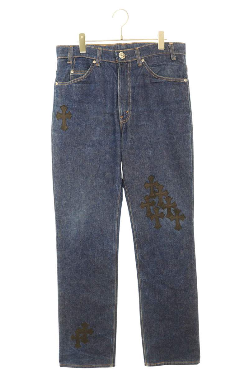 クロムハーツ リーバイス サイズ:33インチ U VNTG JEAN RED RED TAB クロスパッチ付き517デニムパンツ 中古 SJ02
