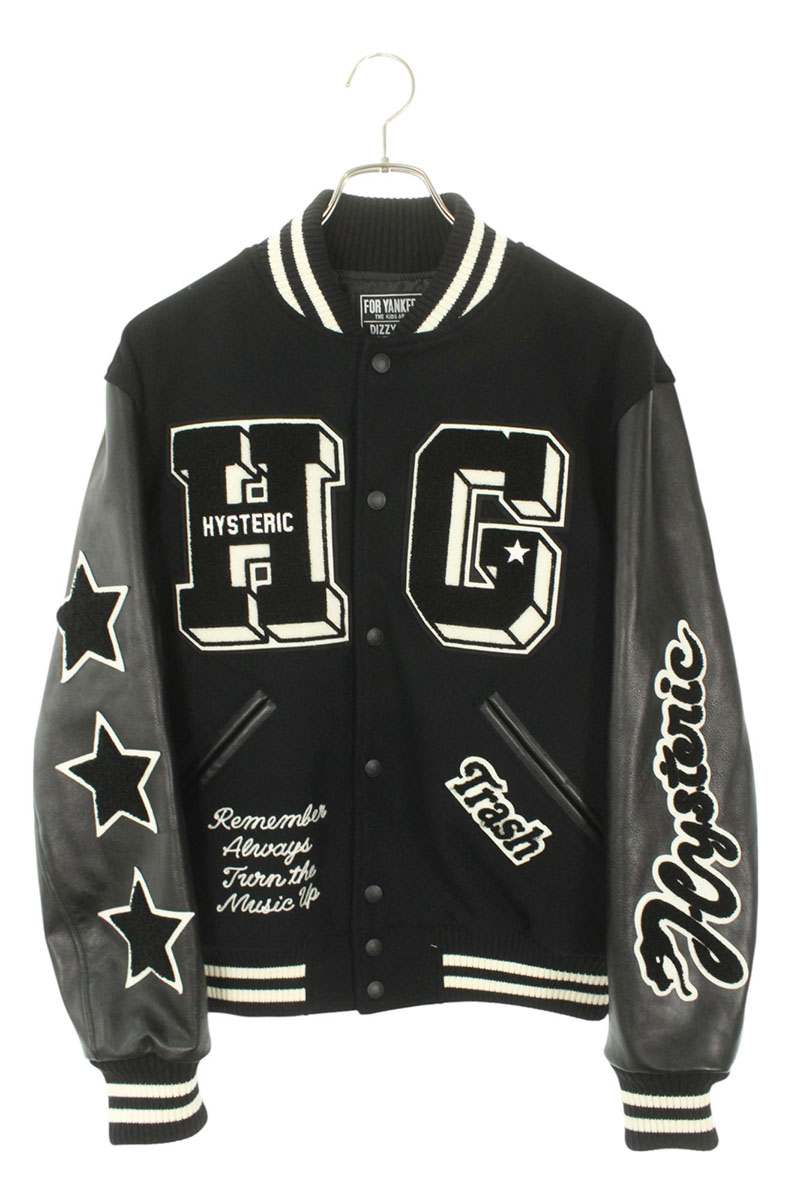 ヒステリックグラマー サイズ:S 02243AB10 ロゴ刺繍ブルゾン 中古 BS99