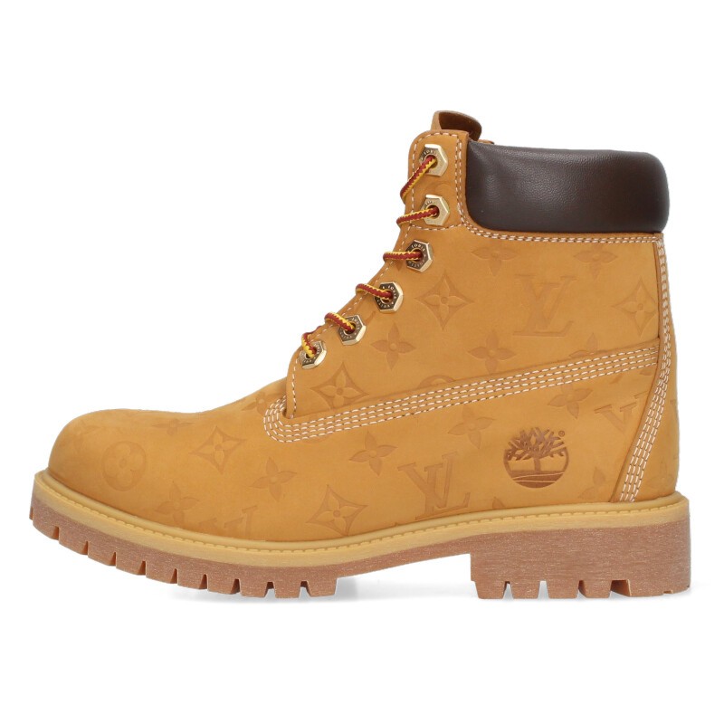 ルイヴィトン ティンバーランド サイズ:6.5 24AW 6INCH ANKLE BOOT モノグラム総柄アンクルブーツ 中古 SB01