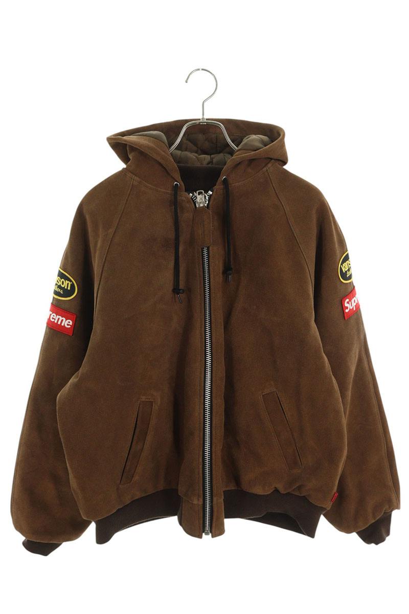 シュプリーム バンソン サイズ:M 24AW Vanson Leathers Hooded Work Jacket スエードワークレザージャケット 中古 BS99