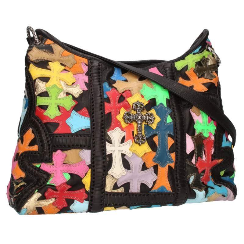 クロムハーツ LITTLE LYON リトルリヨン フィリグリー装飾マルチカラーパッチショルダーバッグ 中古 SS07