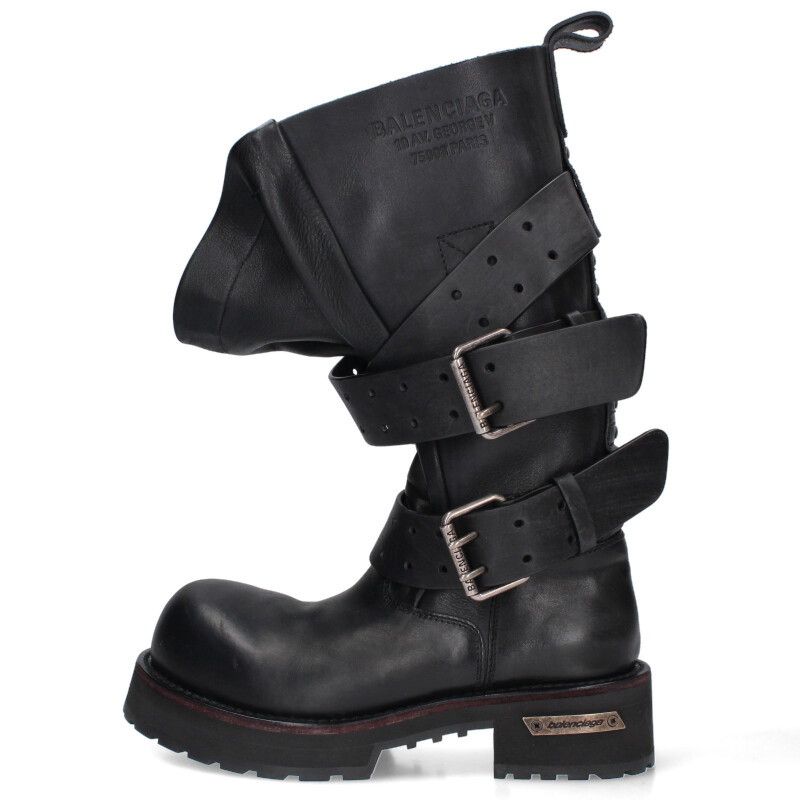 バレンシアガ サイズ:39 Venom ヴェノムレザーブーツ 中古 SS07