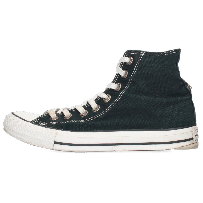 クロムハーツ コンバース サイズ:26cm CH CONVERSE CANVAS シルバー装飾スターパッチレザーハイカットスニーカー 中古 SS07