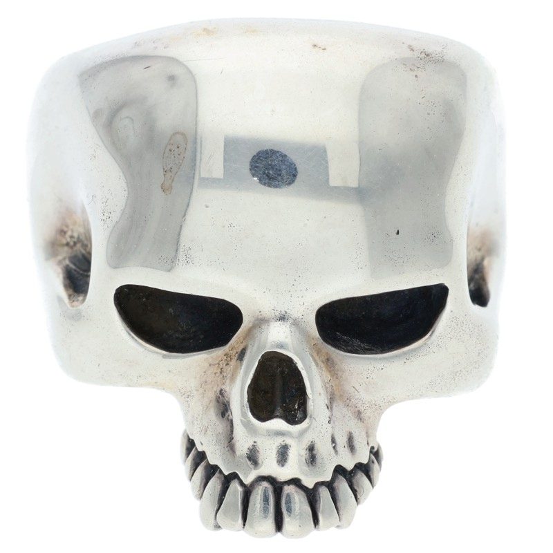 クレイジーピッグ サイズ:26号 EVIL SKULL RING シルバーリング 中古 BS99