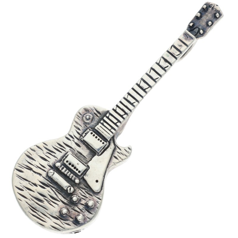 クレイジーピッグ GUITAR PENDANT シルバーネックレストップ 中古 BS99