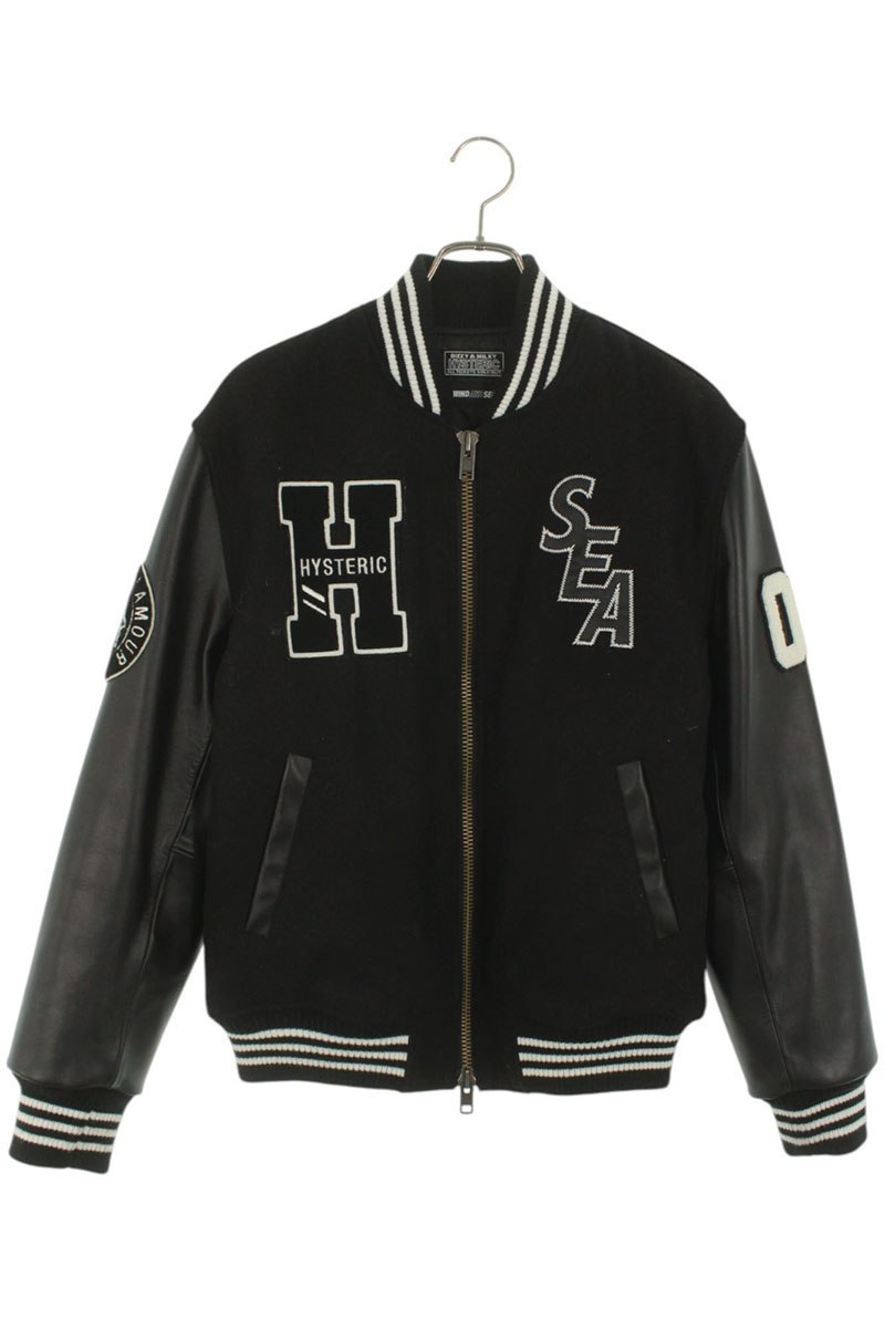 ウィンダンシー ヒステリックグラマー サイズ:M TEAM STADIUM JUMPER WDS-HYS-3-01 ダブルネームスタジャンブルゾン 中古 BS99