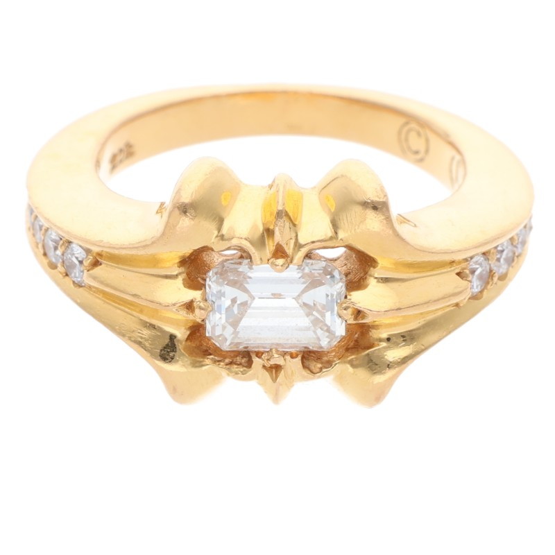 クロムハーツ サイズ:16号 22K SKT DIA PAVEバケットダイヤ ゴールドリング 中古 SJ02