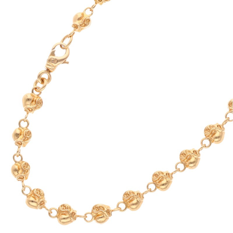 クロムハーツ サイズ:20inch HEART LINK ゴールドネックレス 中古 SJ02