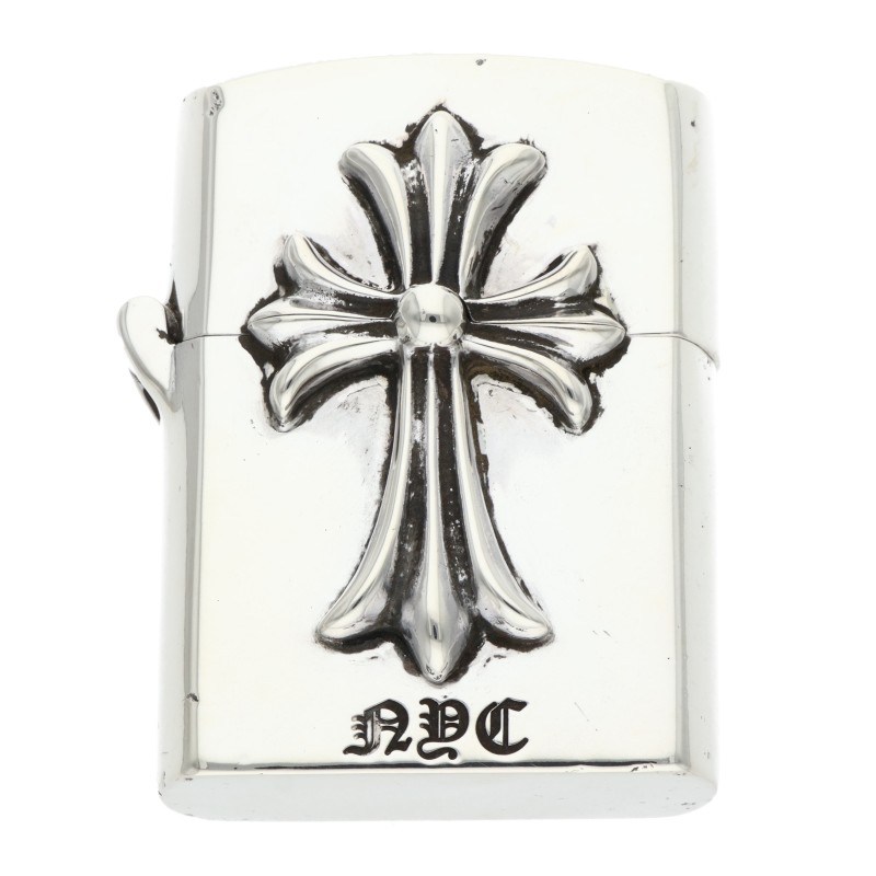 クロムハーツ ZIPPO LIGHTERZ-V3 NYC限定スモールCHクロスジッポライター 中古 OS06