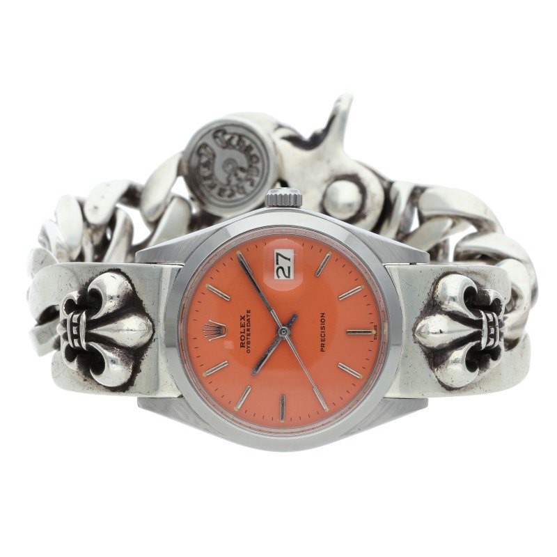 クロムハーツ ロレックス サイズ:36mm Ref.2692010 オイスターパーペチュアル BSフレアクラシックリンククリップブレス腕時計 中古 SJ0