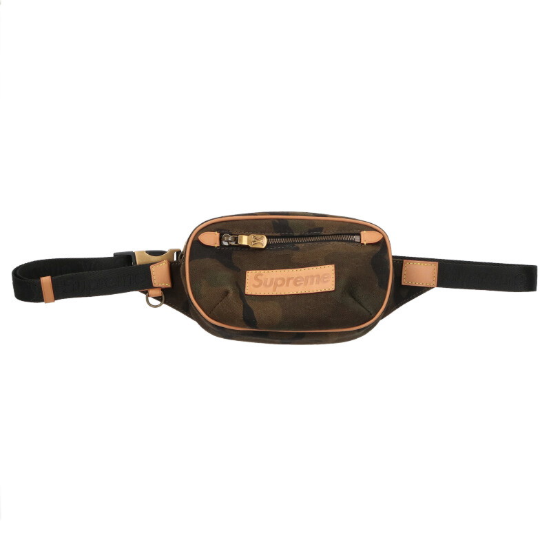 シュプリーム ルイヴィトン LV Bumbag PM カモフラモノグラムウエストバッグ 中古 SB01