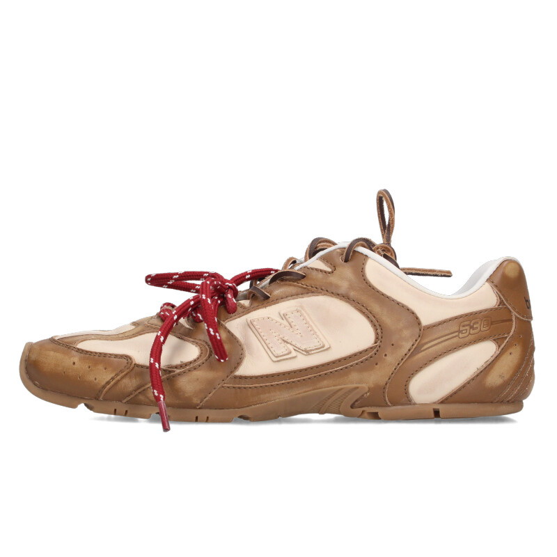 ミュウミュウ ニューバランス サイズ:39 530 SL ヴィンテージ加工ローカットスニーカー 中古 SB01