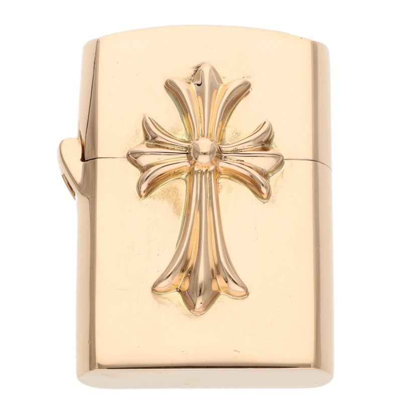クロムハーツ 22K ZIPPO LIGHTERZ-V1 V1スモールCHクロスジッポライター 中古 SS07