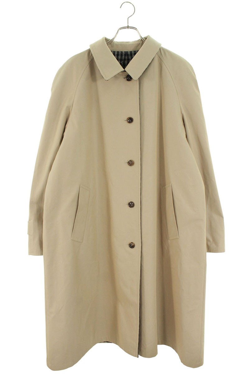 ミュウミュウ サイズ:44 25AW MS2131 S0000 1296 リバーシブル ツイルxチェックコート 中古 SS13