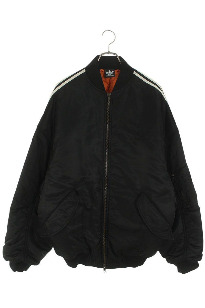 バレンシアガ アディダス サイズ:44 23SS 725335 TNO27 サイドラインボンバージャケットブルゾン 中古 SB01
