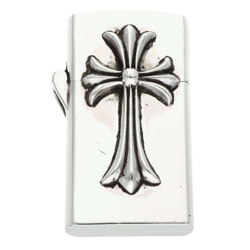 クロムハーツ ZIPPO LIGHTERZ-V2 スモールCHクロスナロージッポライター 中古 OK15