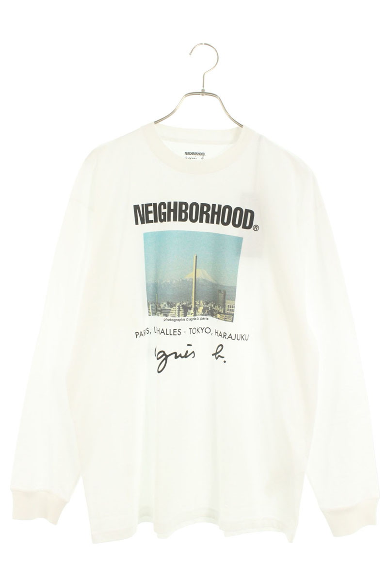 ネイバーフッド アニエスベー サイズ:XL 252727ON-CSW06S フォトプリント長袖カットソー 中古 BS99