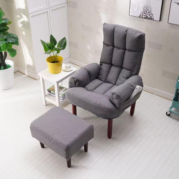 商品のご紹介商品名：1人掛けソファサイズ：サイズA=1人掛け（約63*96*65cm）。材質：綿麻/布+スポンジ+木。 おすすめポイント 多機能でマルチなシーンでの使用、ゲーム、読書、化粧、仕事の際に
