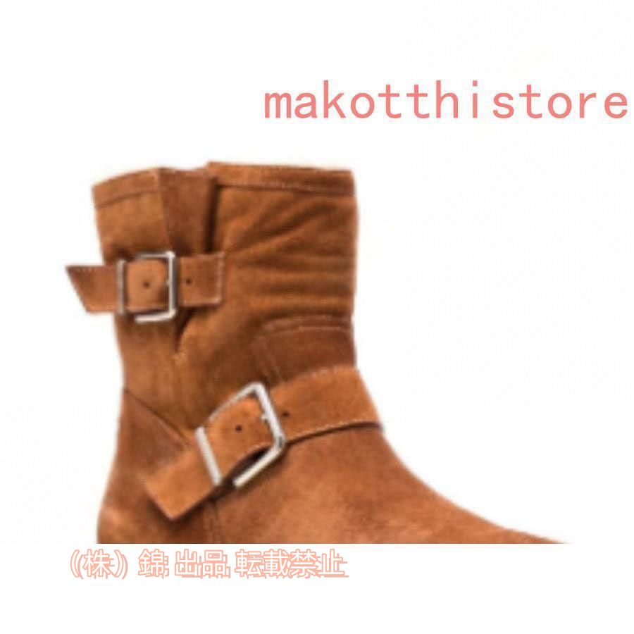 エンジニアブーツショートブーツ幅広ブーツローヒールレディースブーツブロックヒール黒ショート丈疲れない株式会社錦本革調ブーツ裏起毛