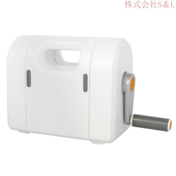 説明: なめらかな白とグレーの配色のカッティング/エンボス加工機 ポータブルカッティングエンボスマシンは.紙から布地まで幅広いクラフト材料に対応します 手回し.操作が簡単.時間と労力を節約.安全かつ効