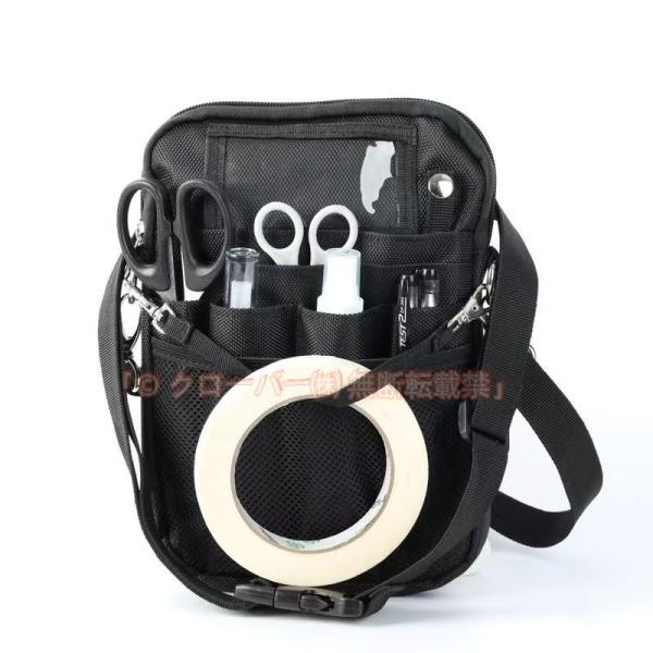 ナースポーチ ウエスト 仕事 作業用ポーチ レディース メンズ ウエストポーチ クローバー株式会社 エプロンバック バック ナイロン ミニ