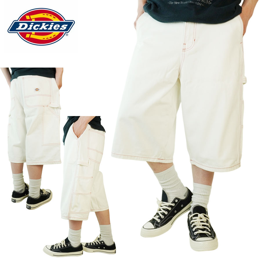 DICKIES ディッキーズ ショーツメンズ ショートパンツA4ZAS MENS 14 LOOSE DEMIN PAINTER SHORTルーズ デニム ペインターショートパンツ