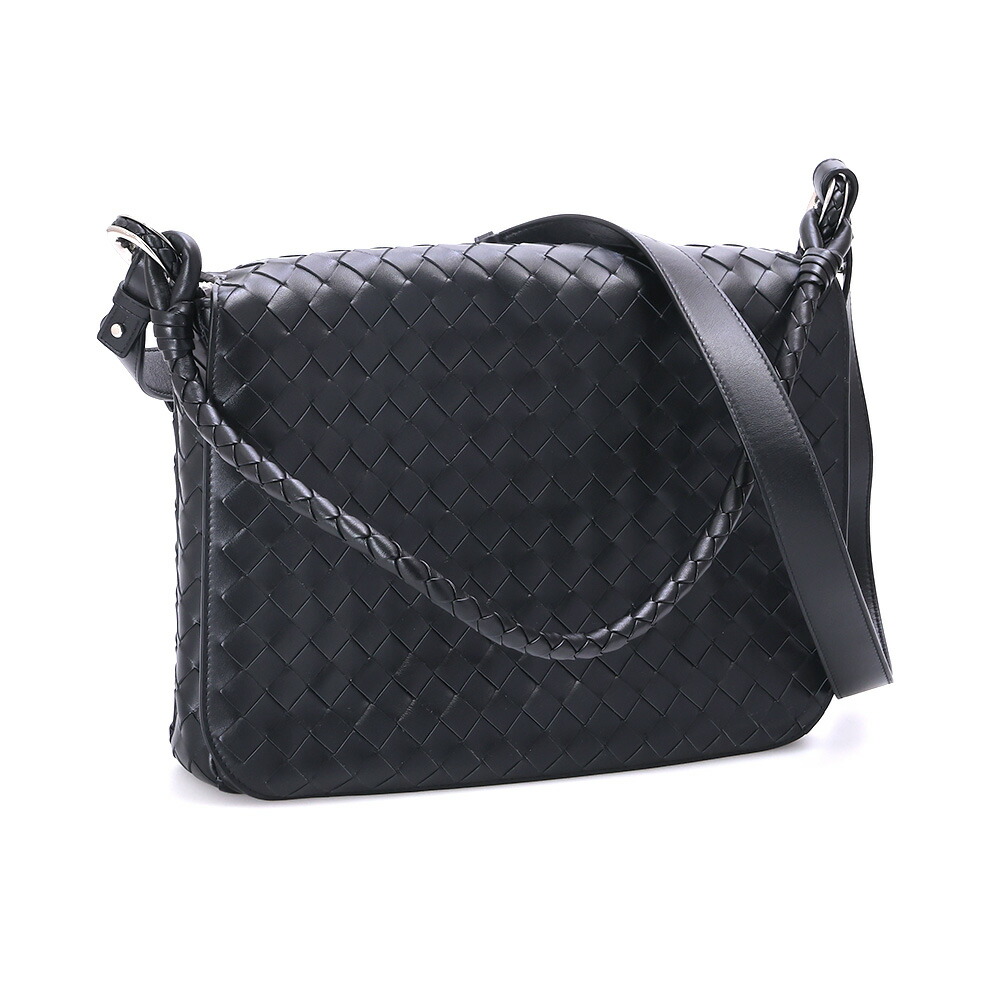 【クーポン5%OFF】ボッテガヴェネタ／BOTTEGA VENETA スイング メッセンジャー"イントレチャートレザー・メッセンジャーバッグ・ショル