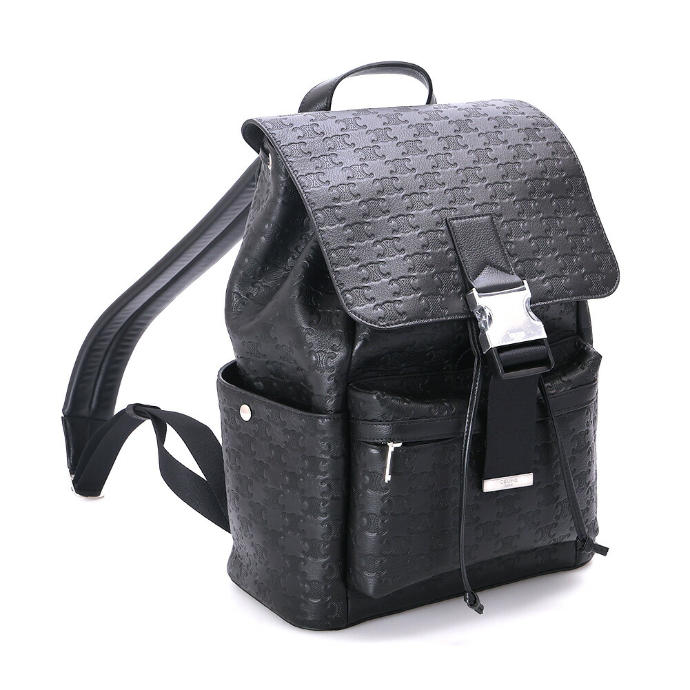 【クーポン3%OFF＆ポイント2倍】セリーヌ／CELINE トリオンフ バックパック リュックサック・デイパック(ブラック) 120813GLK 38SI／BL