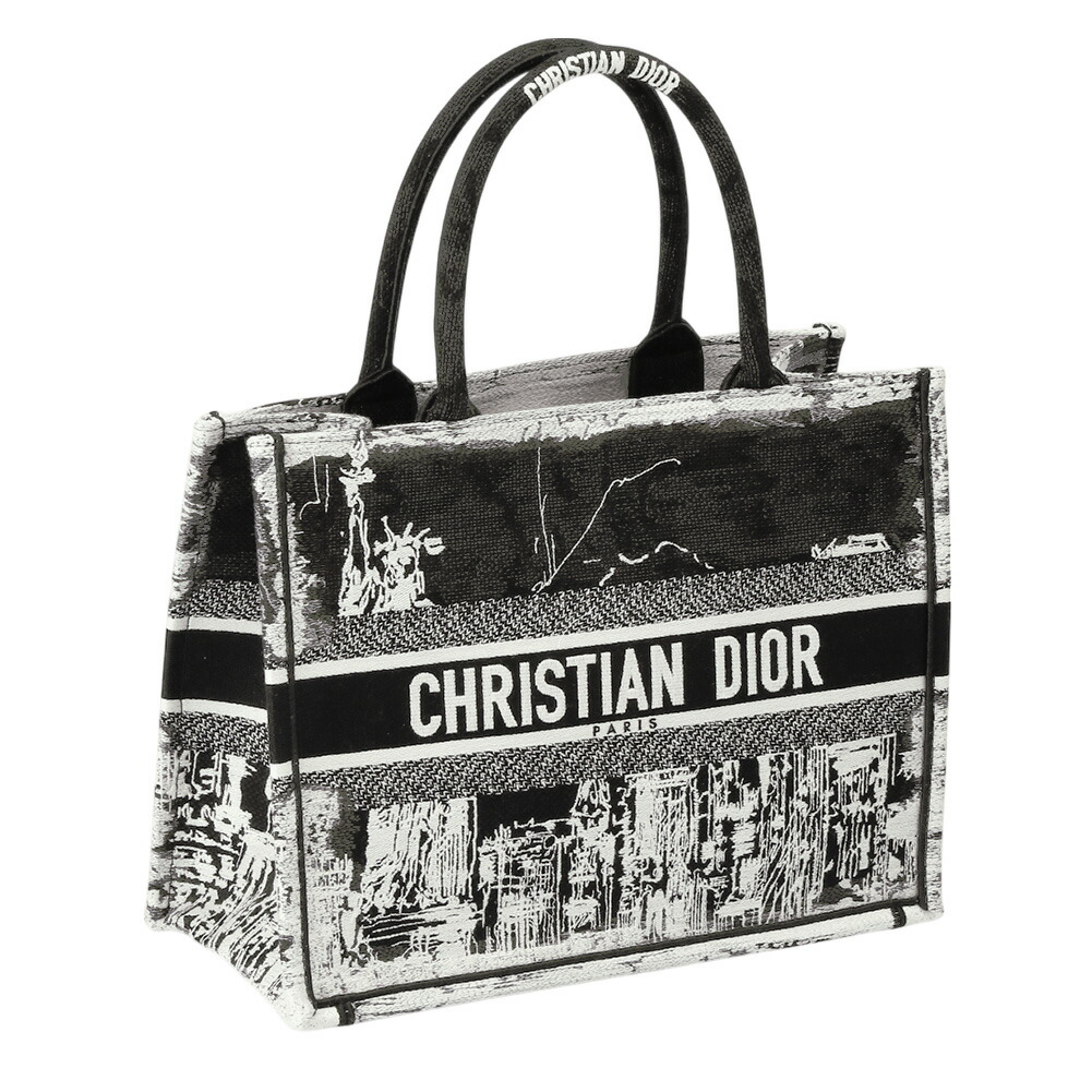 クリスチャン・ディオール／CHRISTIAN DIOR DIOR BOOK TOTE バッグ ミディアムニューヨーク ・キャンバスブック ミディアムトート・ブ