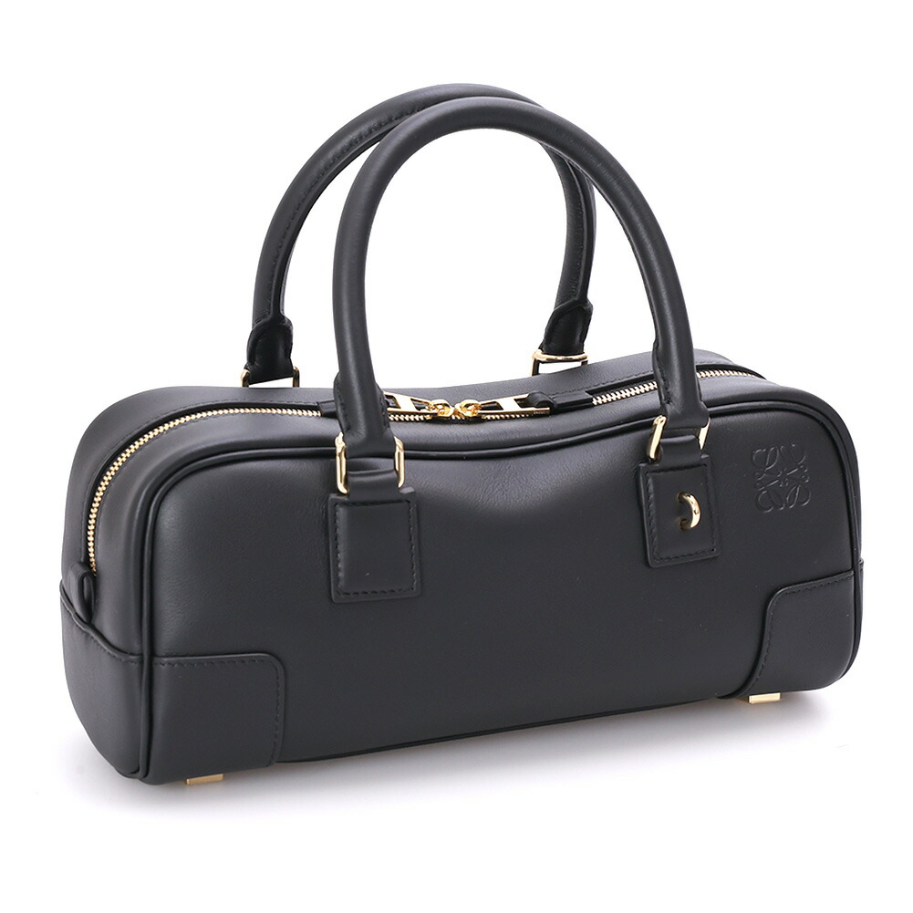 【クーポン5%OFF】ロエベ／LOEWE アマソナ23 クロップド バッグ (ナパカーフ) 2WAY ハンド & ショルダーバッグ(ブラック) A039N23X01 110