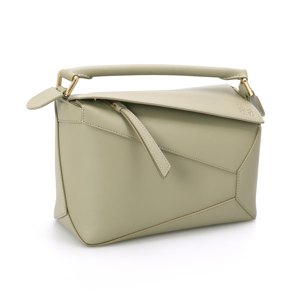 【クーポン5%OFF】ロエベ／LOEWE パズルバッグ スモール (クラシックカーフ) 2WAY・ハンド & ショルダーバッグ(ユーカリグリーン) A510P6