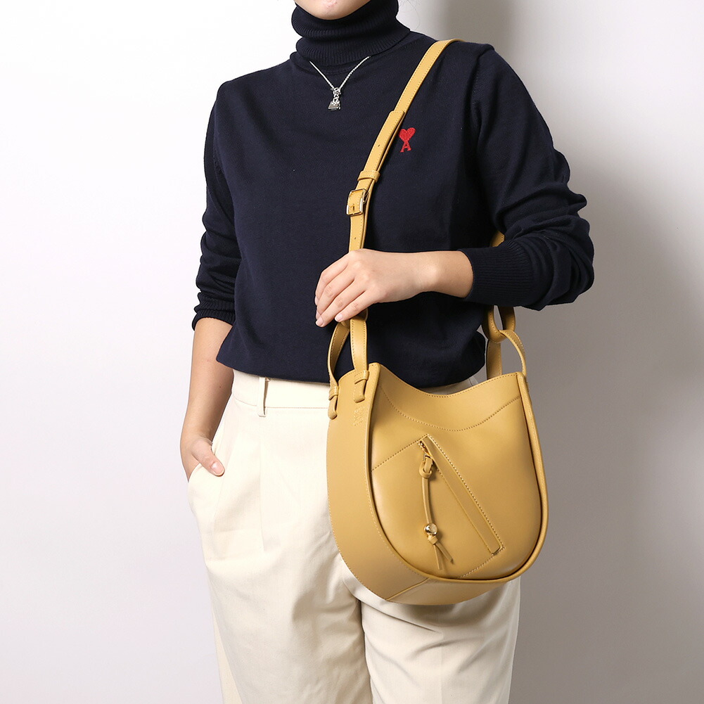 【クーポン5%OFF】ロエベ／LOEWE HAMMOCK SLICE BAG・ハンモック スライスバッグ (シャイニーカーフ) 2WAY・ハンド & ショルダーバッグ(