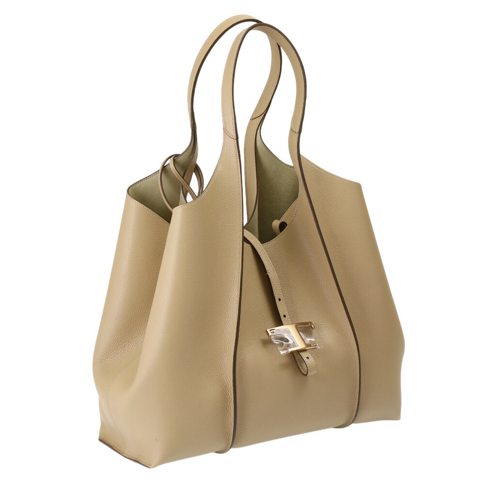 【10月SALE & クーポン5%OFF】トッズ／TOD'S T タイムレス レザー ショッピングバッグ ミディアムダブルハンドル・ハンドバッグ・トートバ