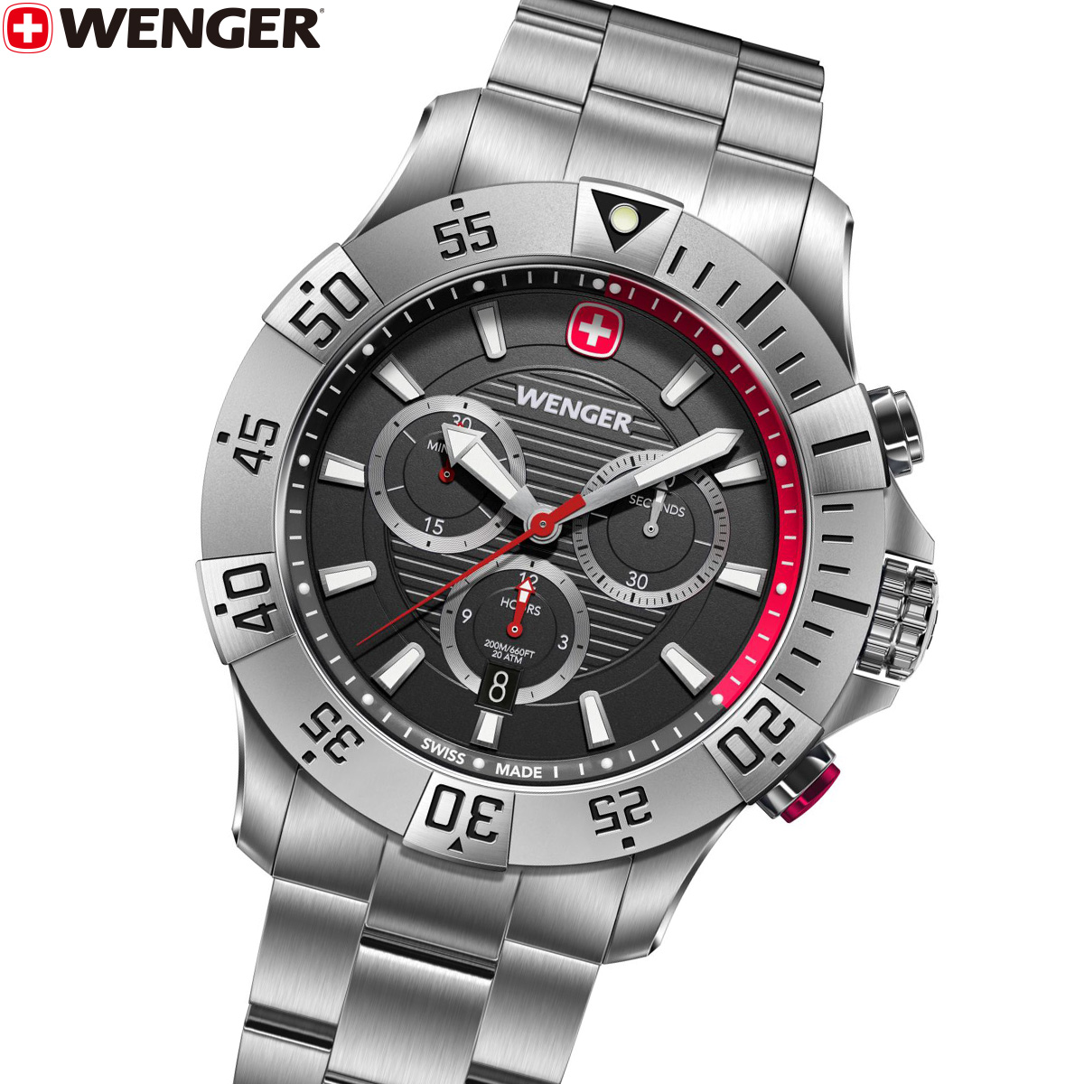 ウェンガー WENGER Seaforce Chrono シーフォース クロノグラフ 腕時計 メンズ 01.0643.123