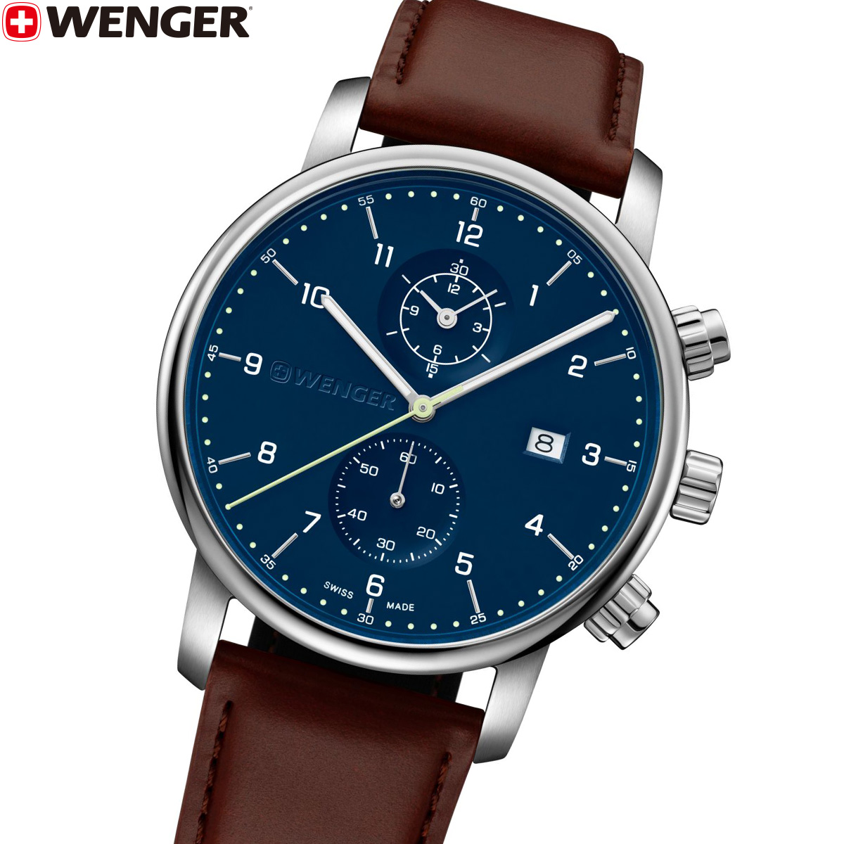 ウェンガー WENGER Urban Classic Chrono アーバンクラシック クロノグラフ 腕時計 メンズ 01.1743.125