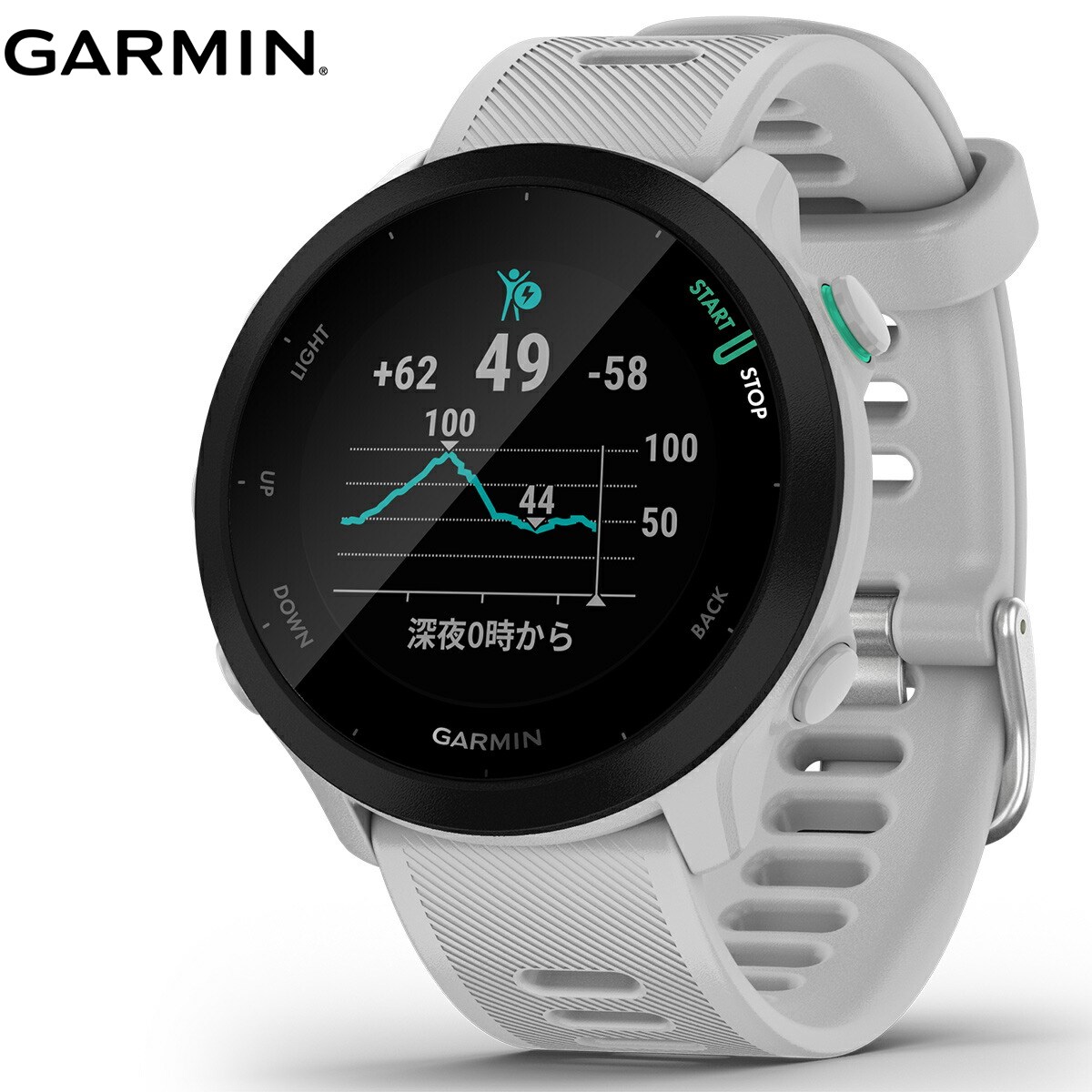 GPSランニングウォッチ ガーミン GARMIN ForeAthlete 55 White