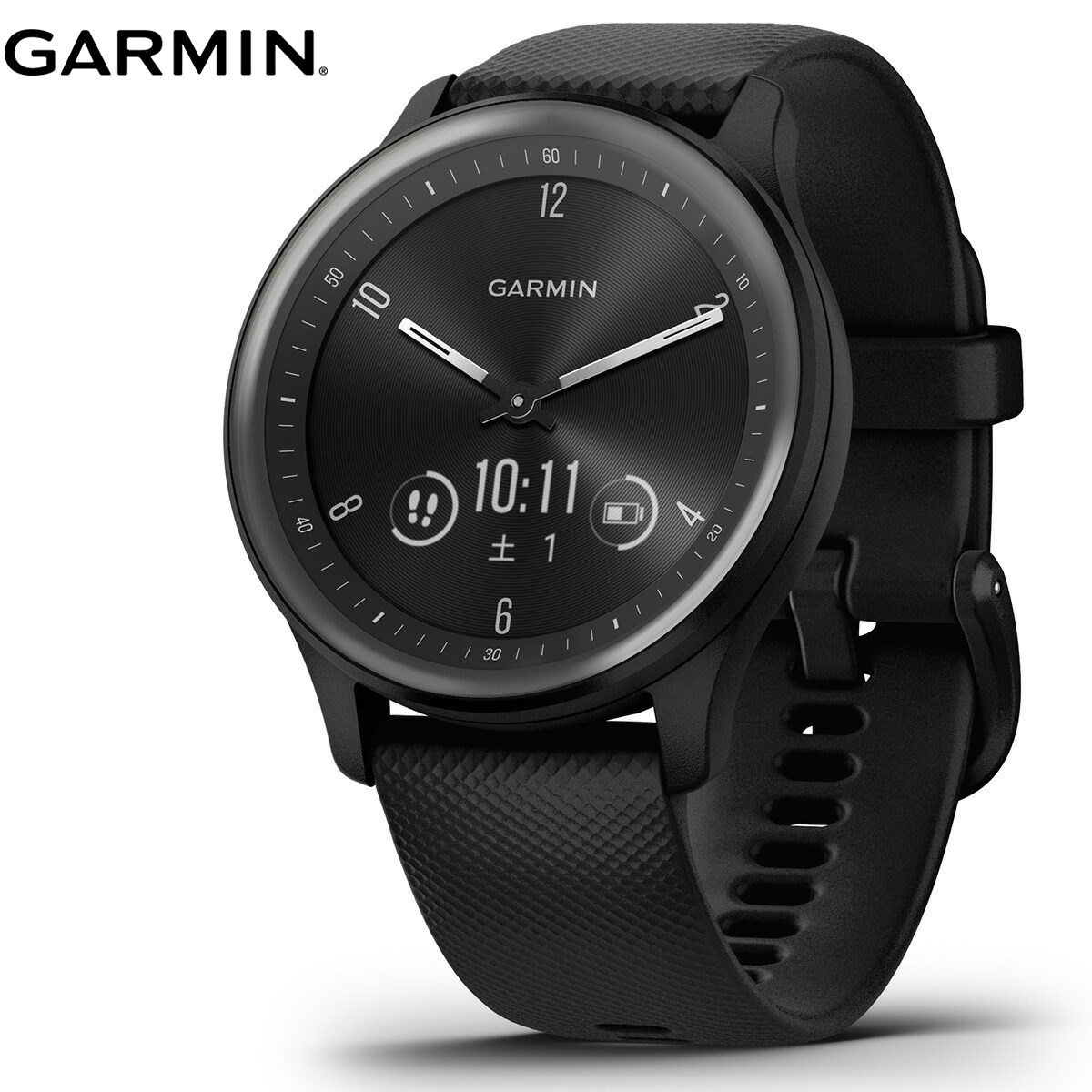 ガーミン GARMIN vivomove Sport ヴィヴォムーヴ スポーツ ライフログ スマートウォッチ 腕時計 メンズ レディース Slate/Black 010-02566-40